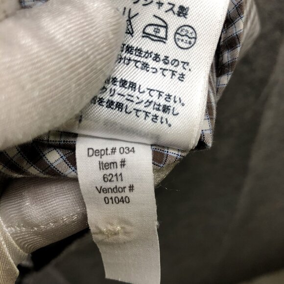 Eddie Bauer Short Sleeve Shirt Mens XXL Button Up Brown Check Plaid Cotton - Picture 9 of 9